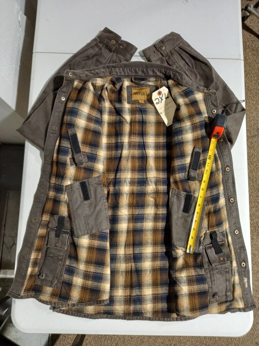 Bountyman Concealed Carry Shirt Jacket - Brown | 2XL - Picture 4 of 7